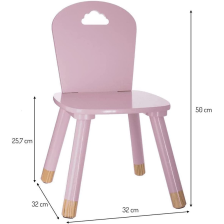 Lot de 2 chaises enfant Rose - Atmosphera For Kids Lot de 2 chaises enfant Rose - Atmosphera For Kids