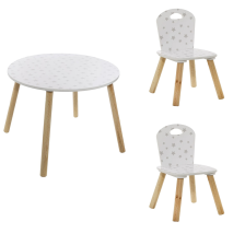 Set de table douceur avec 2 chaises étoiles - Atmosphera For Kids Set de table douceur avec 2 chaises étoiles - Atmosphera For Kids