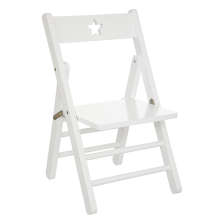 Chaise pliante enfant Blanche - Atmosphera For Kids Chaise pliante enfant Blanche - Atmosphera For Kids