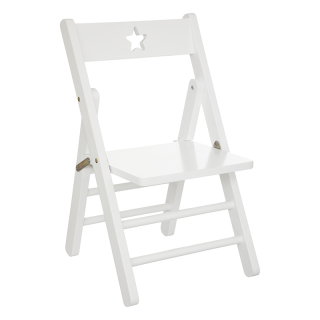 Chaise pliante enfant Blanche - Atmosphera For Kids