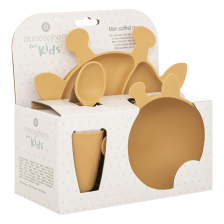 Set repas silicone Girafe Atmosphera Set repas silicone Girafe Atmosphera