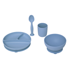 Set repas silicone Bleu Atmosphera Set repas silicone Bleu Atmosphera