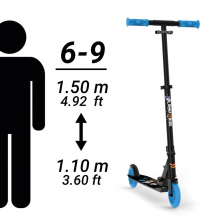 Trottinette Mécanique 125 Espace Bleue - Buki Trottinette Mécanique 125 Espace Bleue - Buki