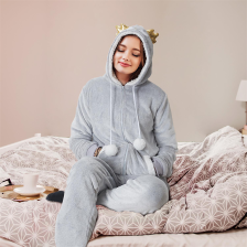 Combinaison hibou adulte Gris - Home Deco Kids Combinaison hibou adulte Gris - Home Deco Kids