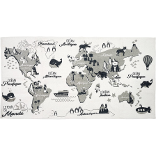 Tapis enfant Mappemonde 70x140 - Home Deco Kids Tapis enfant Mappemonde 70x140 - Home Deco Kids