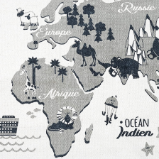 Tapis enfant Mappemonde 70x140 - Home Deco Kids Tapis enfant Mappemonde 70x140 - Home Deco Kids