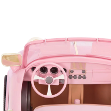 Voiture Retro pour Poupée Rose - Our Generation Voiture Retro pour Poupée Rose - Our Generation