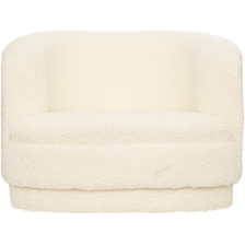 Fauteuil enfant bouclette Blanc - Atmosphera For Kids Fauteuil enfant bouclette Blanc - Atmosphera For Kids