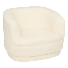 Fauteuil enfant bouclette Blanc - Atmosphera For Kids Fauteuil enfant bouclette Blanc - Atmosphera For Kids