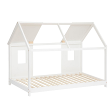 Lit Cabane enfant fenêtre Blanc 90x190 - Atmosphera For Kids Lit Cabane enfant fenêtre Blanc 90x190 - Atmosphera For Kids