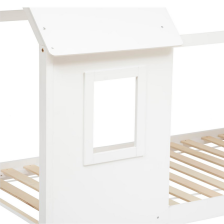 Lit Cabane enfant fenêtre Blanc 90x190 - Atmosphera For Kids Lit Cabane enfant fenêtre Blanc 90x190 - Atmosphera For Kids