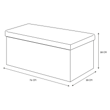 Coffre banc pliable Terrazzo Rose - Home Deco Kids Coffre banc pliable Terrazzo Rose - Home Deco Kids