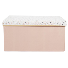 Coffre banc pliable Terrazzo Rose - Home Deco Kids Coffre banc pliable Terrazzo Rose - Home Deco Kids