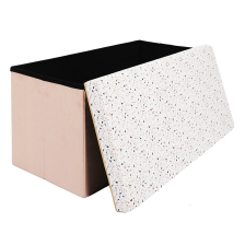 Coffre banc pliable Terrazzo Rose - Home Deco Kids Coffre banc pliable Terrazzo Rose - Home Deco Kids