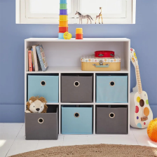 Meuble de rangement 6 paniers avec 1 niche Bleu - Atmosphera For Kids Meuble de rangement 6 paniers avec 1 niche Bleu - Atmosphera For Kids