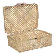 Lot de 2 valises bambou campagne - Atmosphera For Kids Lot de 2 valises bambou campagne - Atmosphera For Kids