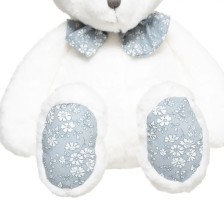 Peluche ours Liberty Alix Blanc - Atmosphera For Kids Peluche ours Liberty Alix Blanc - Atmosphera For Kids