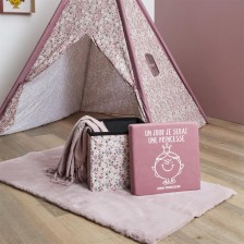 Pouf pliable Madame Princesse Rose - Home Deco Kids Pouf pliable Madame Princesse Rose - Home Deco Kids
