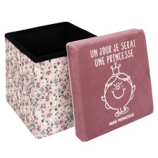 Pouf pliable Madame Princesse Rose - Home Deco Kids Pouf pliable Madame Princesse Rose - Home Deco Kids