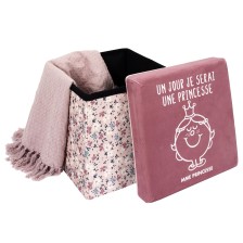 Pouf pliable Madame Princesse Rose - Home Deco Kids Pouf pliable Madame Princesse Rose - Home Deco Kids