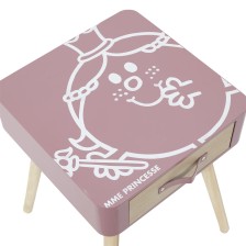 Table de chevet Madame Princesse Rose - Home Deco Kids Table de chevet Madame Princesse Rose - Home Deco Kids