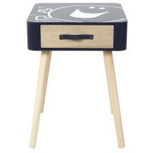 Table de chevet Monsieur Heureux Bleu - Home Deco Kids Table de chevet Monsieur Heureux Bleu - Home Deco Kids