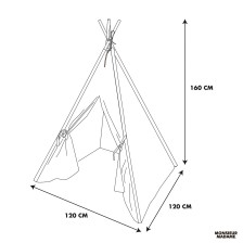 Tipi Madame Princesse Rose - Home Deco Kids Tipi Madame Princesse Rose - Home Deco Kids