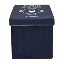 Pouf pliable Monsieur Heureux Bleu - Home Deco Kids Pouf pliable Monsieur Heureux Bleu - Home Deco Kids