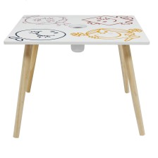 Table avec pot crayon Monsieur Madame - Home Deco Kids Table avec pot crayon Monsieur Madame - Home Deco Kids