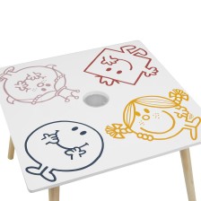 Table avec pot crayon Monsieur Madame - Home Deco Kids Table avec pot crayon Monsieur Madame - Home Deco Kids