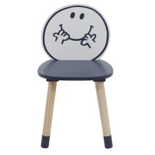 Chaise enfant Monsieur Heureux Bleu - Home Deco Kids Chaise enfant Monsieur Heureux Bleu - Home Deco Kids
