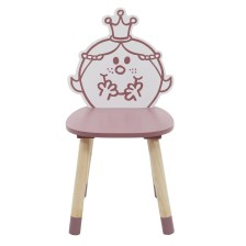 Chaise enfant Madame Princesse Rose - Atmosphera For Kids Chaise enfant Madame Princesse Rose - Atmosphera For Kids