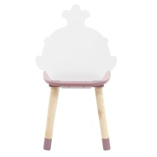 Chaise enfant Madame Princesse Rose - Atmosphera For Kids Chaise enfant Madame Princesse Rose - Atmosphera For Kids