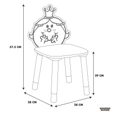 Chaise enfant Madame Princesse Rose - Atmosphera For Kids Chaise enfant Madame Princesse Rose - Atmosphera For Kids
