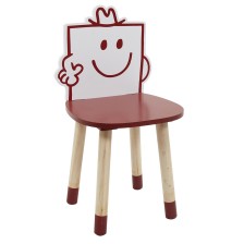 Chaise enfant Monsieur Costaud Rouge - Home Deco Kids Chaise enfant Monsieur Costaud Rouge - Home Deco Kids
