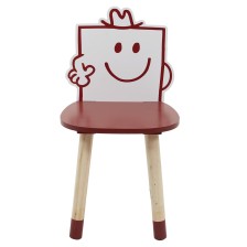 Chaise enfant Monsieur Costaud Rouge - Home Deco Kids Chaise enfant Monsieur Costaud Rouge - Home Deco Kids