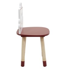 Chaise enfant Monsieur Costaud Rouge - Home Deco Kids Chaise enfant Monsieur Costaud Rouge - Home Deco Kids