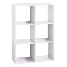 Étagère 6 Cases Mix Blanc - Atmosphera For Kids Étagère 6 Cases Mix Blanc - Atmosphera For Kids
