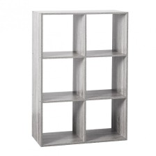 Étagère 6 Cases Mix Gris - Atmosphera For Kids Étagère 6 Cases Mix Gris - Atmosphera For Kids