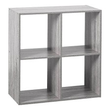 Etagère enfant 4 cases Mix Gris - Atmosphera For Kids Etagère enfant 4 cases Mix Gris - Atmosphera For Kids
