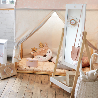 Miroir Sur Pied Enfant Blanc - Atmosphera For Kids
