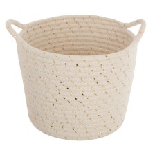 Lot de 3 Paniers Lurex en coton - Atmosphera For Kids Lot de 3 Paniers Lurex en coton - Atmosphera For Kids