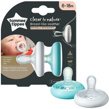 Lot de 2 sucettes 6-18 mois - Tommee Tippee Lot de 2 sucettes 6-18 mois - Tommee Tippee