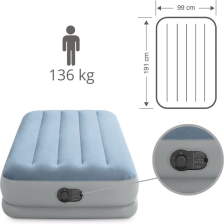 Matelas Airbed comfort fiber éléctrique 1 pl - Intex Matelas Airbed comfort fiber éléctrique 1 pl - Intex
