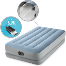Matelas Airbed comfort fiber éléctrique 1 pl - Intex Matelas Airbed comfort fiber éléctrique 1 pl - Intex