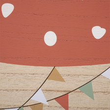 Jeu maison champignon bois - Atmosphera For Kids Jeu maison champignon bois - Atmosphera For Kids