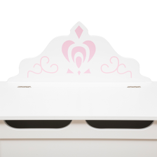 Coffre couronne princesse Blanc - Atmosphera For Kids Coffre couronne princesse Blanc - Atmosphera For Kids