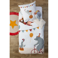Parure de lit enfant Cirque 140x200 - Atmosphera For Kids Parure de lit enfant Cirque 140x200 - Atmosphera For Kids