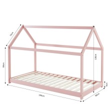 Lit Cabane Royaume Des Rêves Rose 90x190 cm - Laïba Kids Lit Cabane Royaume Des Rêves Rose 90x190 cm - Laïba Kids
