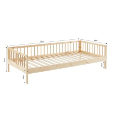 Lit Enfant Nid Douillet Pin Massif Beige 90x190 - Laïba Kids Lit Enfant Nid Douillet Pin Massif Beige 90x190 - Laïba Kids